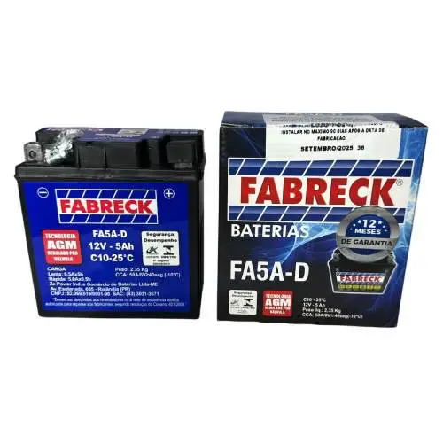 ACUMULADOR FA5AD-5Ah XTZ 125 CRYPTON XT 600